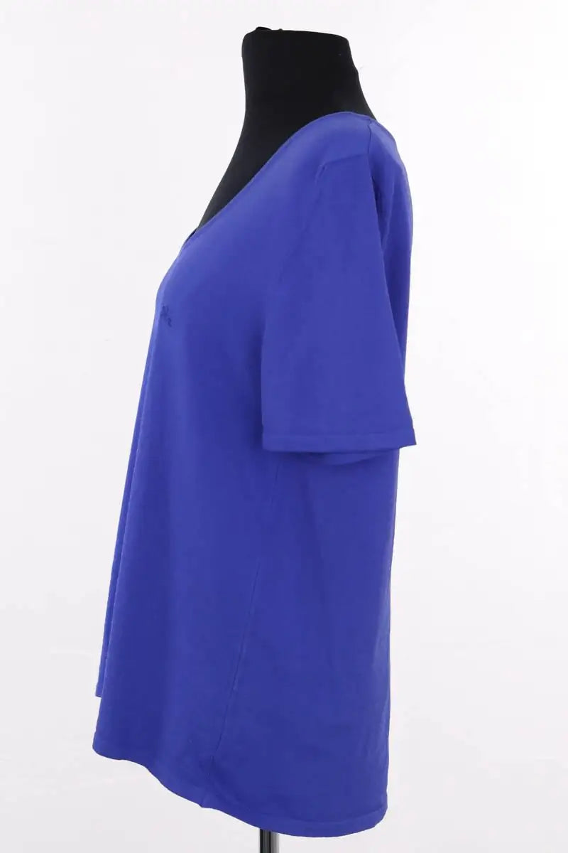 T-shirt Burberry Bleu en Synthétique