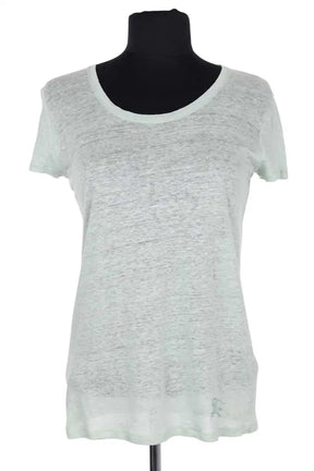 T-shirt Burberry Vert en Lin, taille XS - Seconde Main