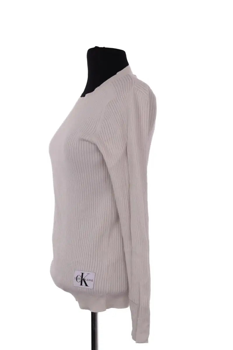 T-shirt Calvin Klein Blanc en Soie