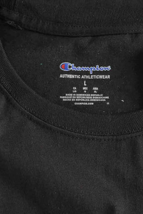 T-shirt Champion Noir en Coton