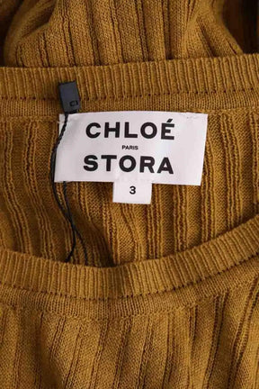 T-shirt Chloé Stora Jaune en Coton