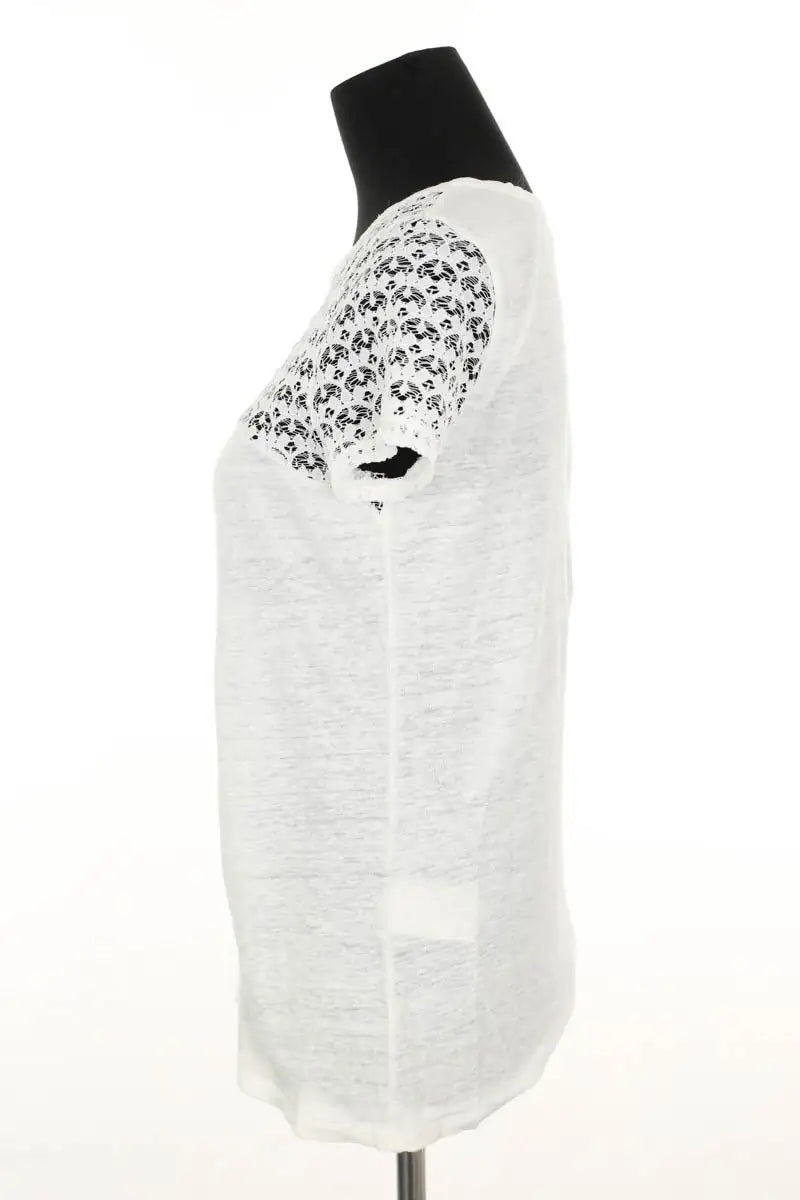 T-shirt Claudie Pierlot Blanc en Coton