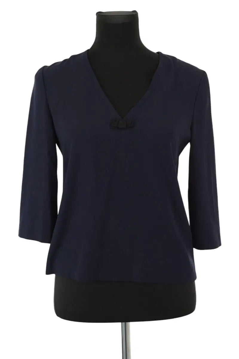 T-shirt Claudie Pierlot Marine en Coton, taille S - Seconde Main