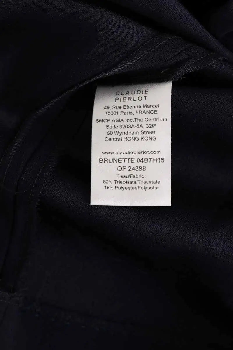T-shirt Claudie Pierlot Marine en Coton