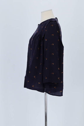 T-shirt Claudie Pierlot Marine en Soie
