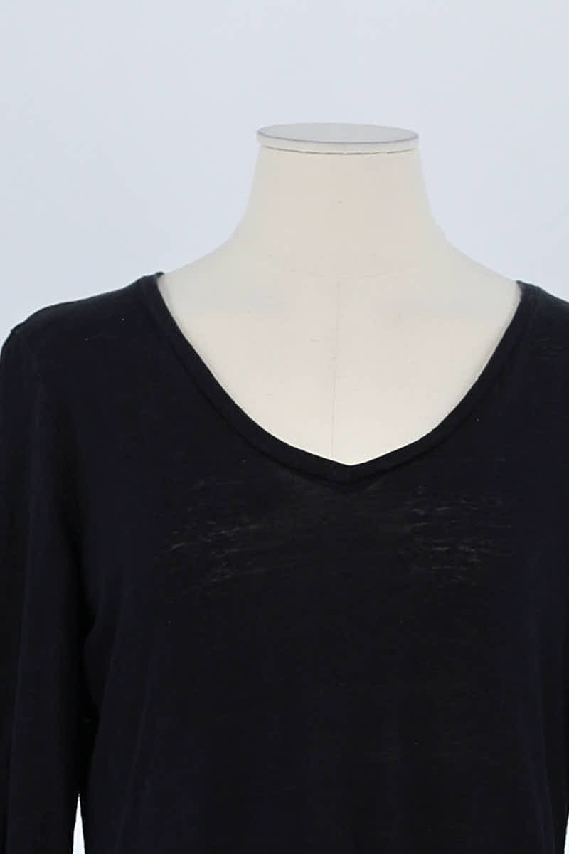 T-shirt Claudie Pierlot Noir en Lin