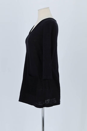 T-shirt Claudie Pierlot Noir en Lin