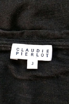 T-shirt Claudie Pierlot Noir en Lin