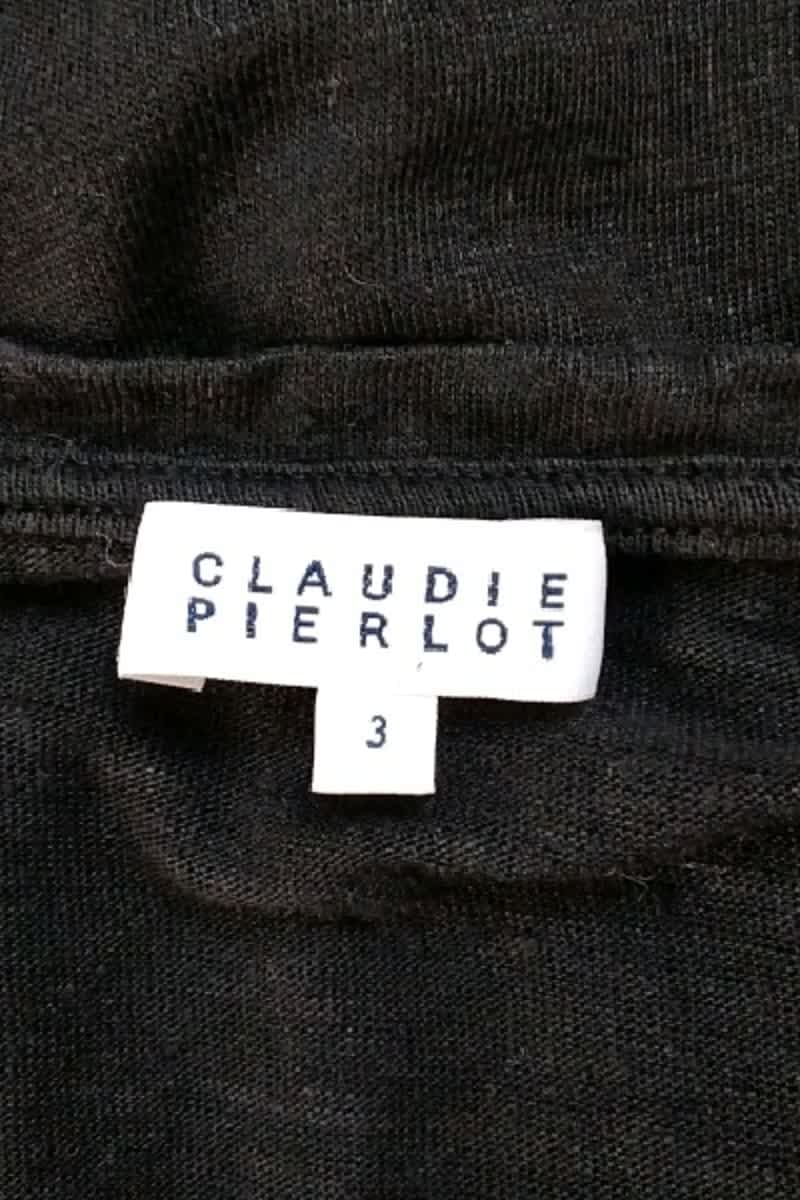 T-shirt Claudie Pierlot Noir en Lin