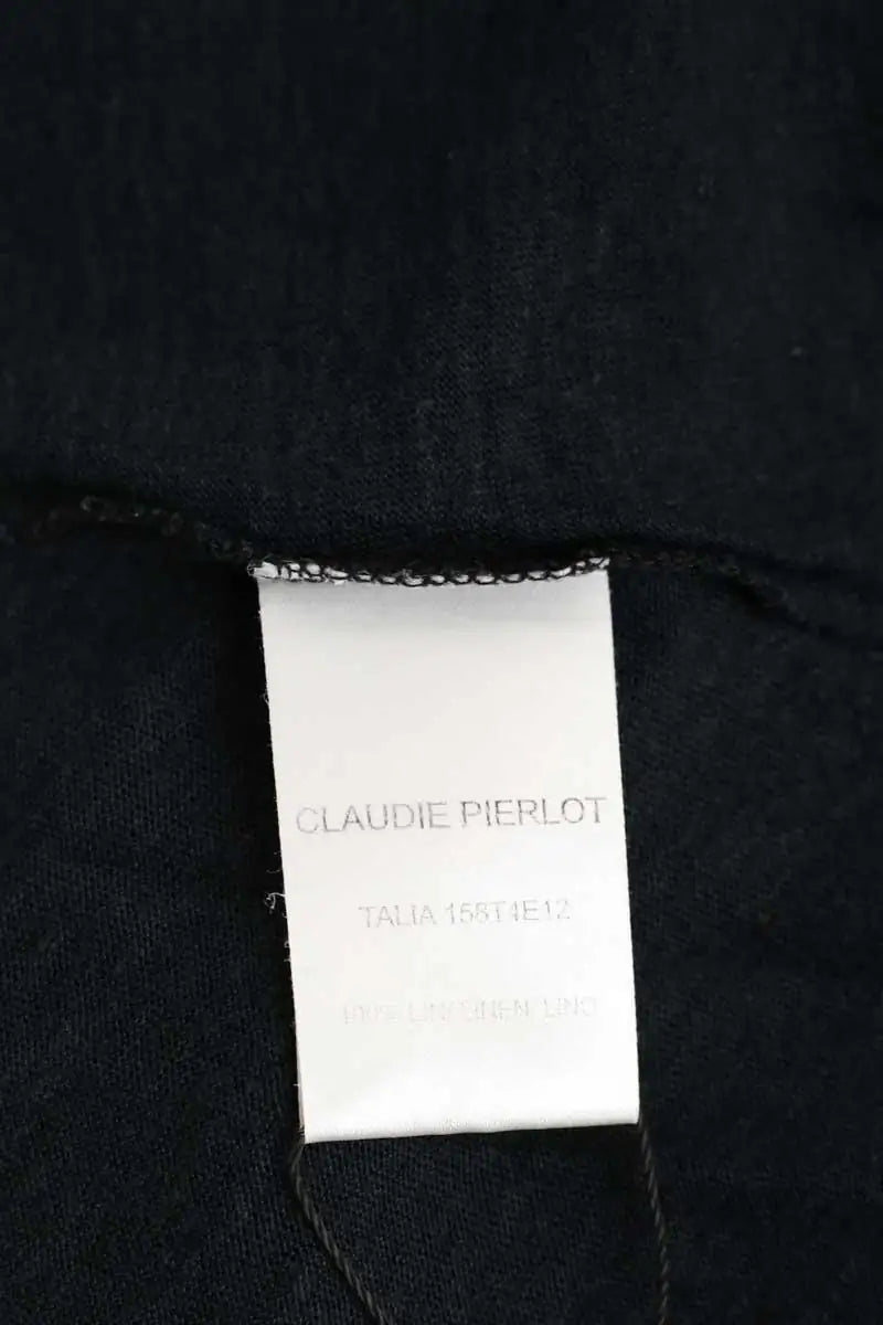 T-shirt Claudie Pierlot Noir en Lin