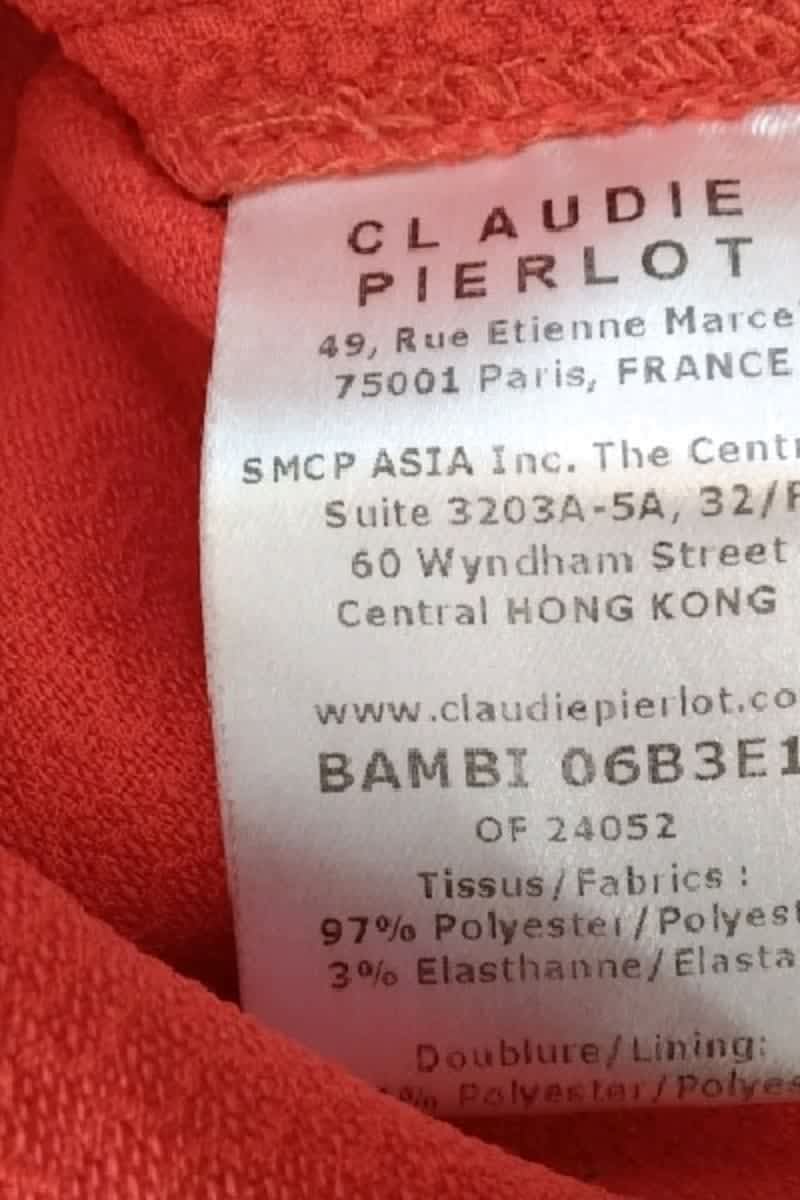 T-shirt Claudie Pierlot Rouge en Polyester