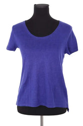 T-shirt Claudie Pierlot Violet en Lin, taille M - Seconde Main