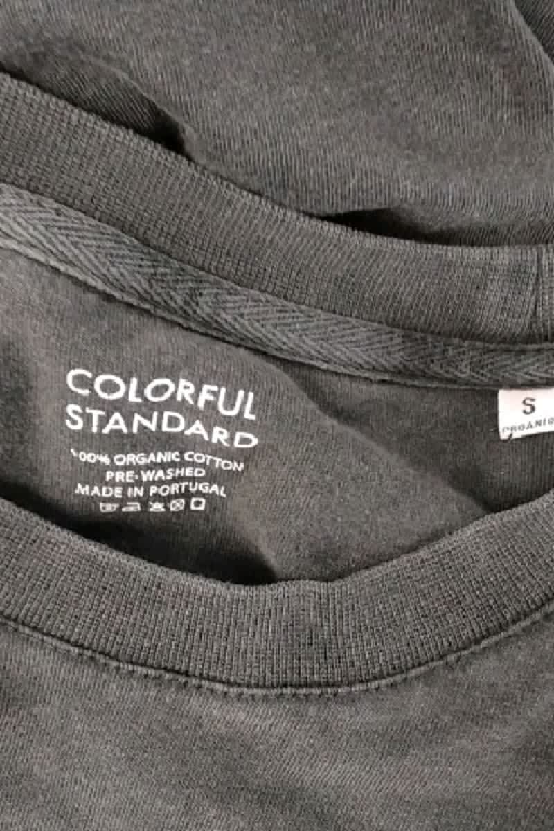 T-shirt Colorful Standard Anthracite en Coton