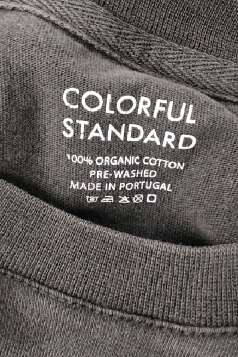T-shirt Colorful Standard Anthracite en Coton