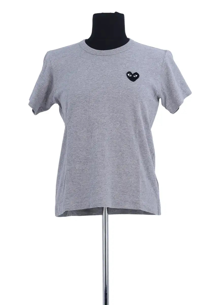 T-shirt Comme Des Garçons Anthracite en Coton, taille L - Seconde Main
