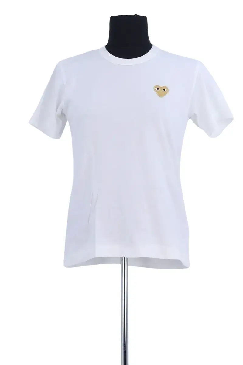 T-shirt Comme Des Garçons Blanc en Coton, taille L - Seconde Main