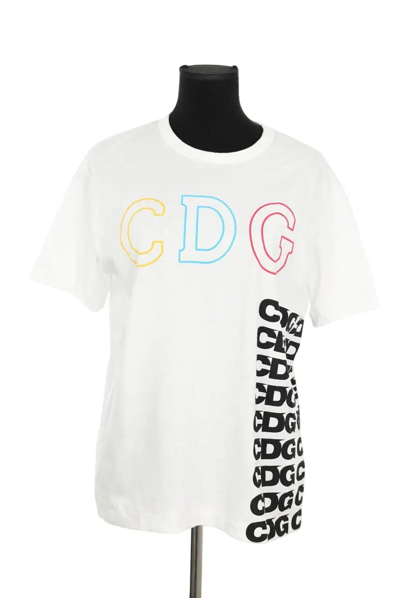 T-shirt Comme Des Garçons Blanc en Coton, taille L - Seconde Main