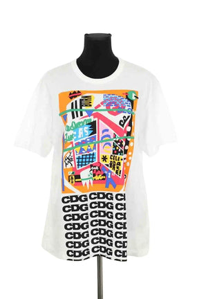 T-shirt Comme Des Garçons Blanc en Coton, taille XL - Seconde Main