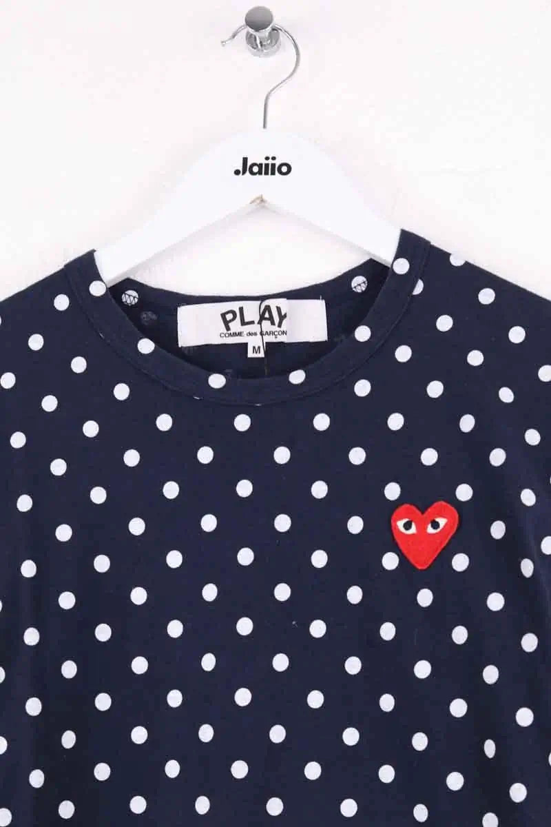 T-shirt Comme Des Garçons Bleu en Coton