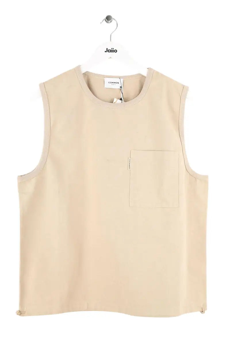 T-shirt Common Paris Beige en Coton, taille XS - Seconde Main