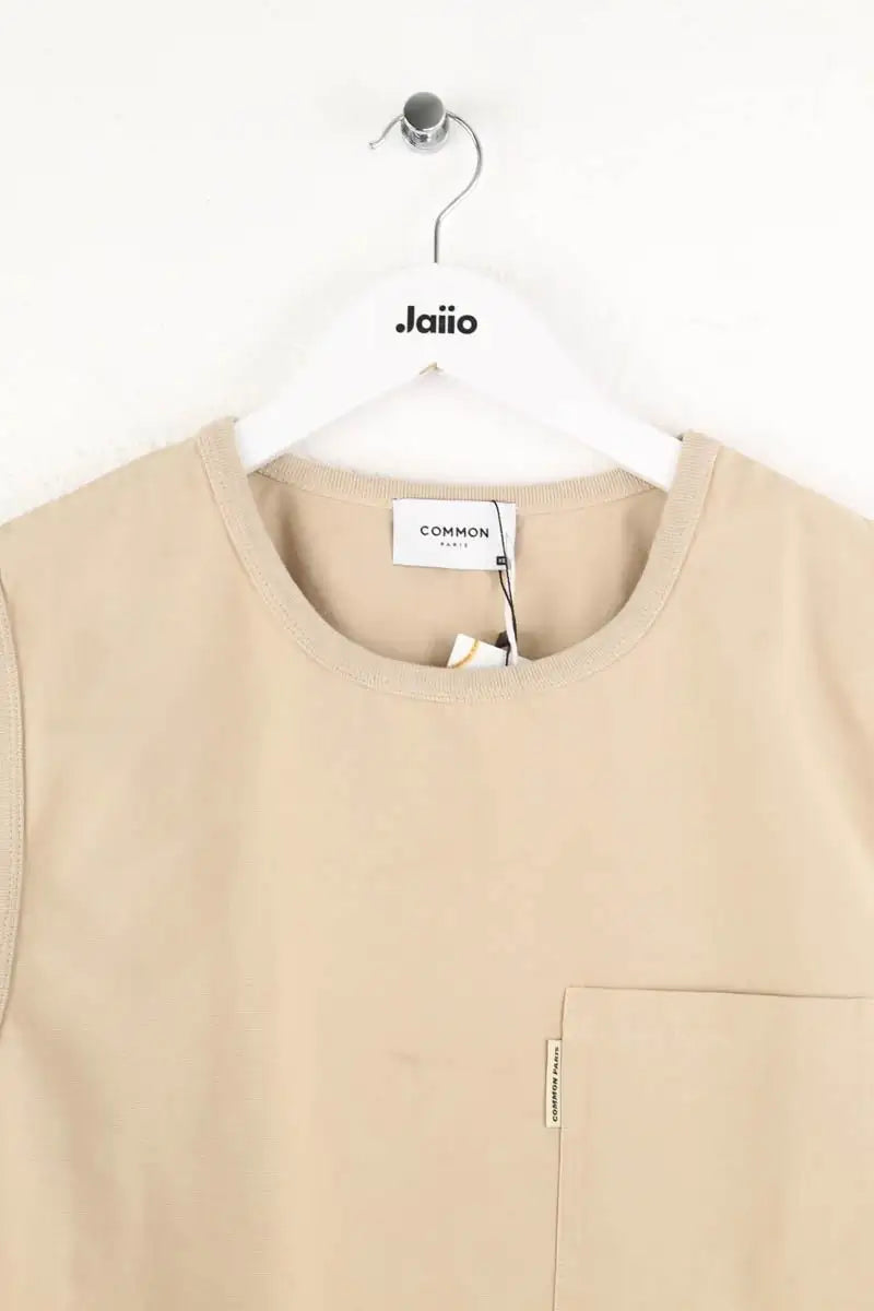 T-shirt Common Paris Beige en Coton