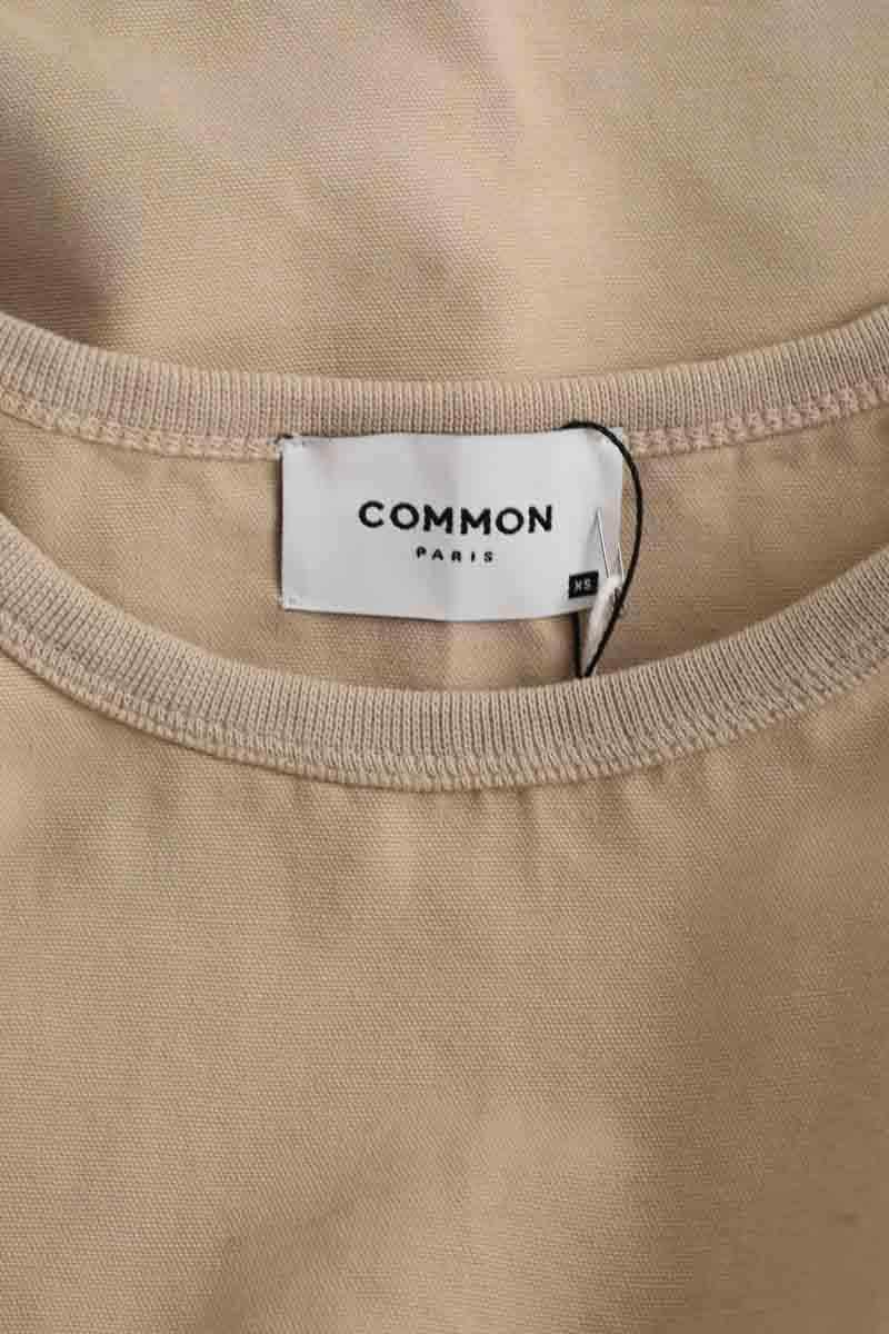 T-shirt Common Paris Beige en Coton