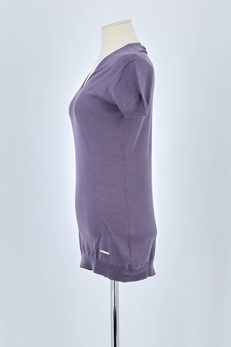 T-shirt Costume National Violet en Coton