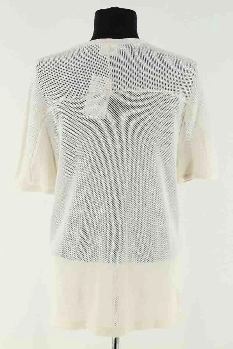 T-shirt Courrèges Beige en Coton