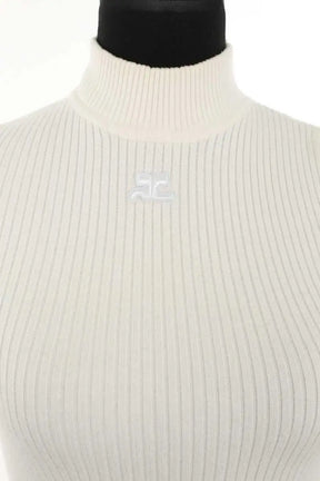 T-shirt Courrèges Blanc en Synthétique