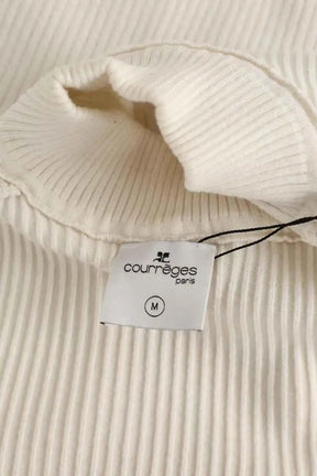 T-shirt Courrèges Blanc en Synthétique