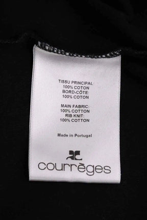 T-shirt Courrèges Noir en Coton