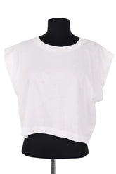 T-shirt court Vanessa Bruno Blanc en Coton, taille L - Seconde Main