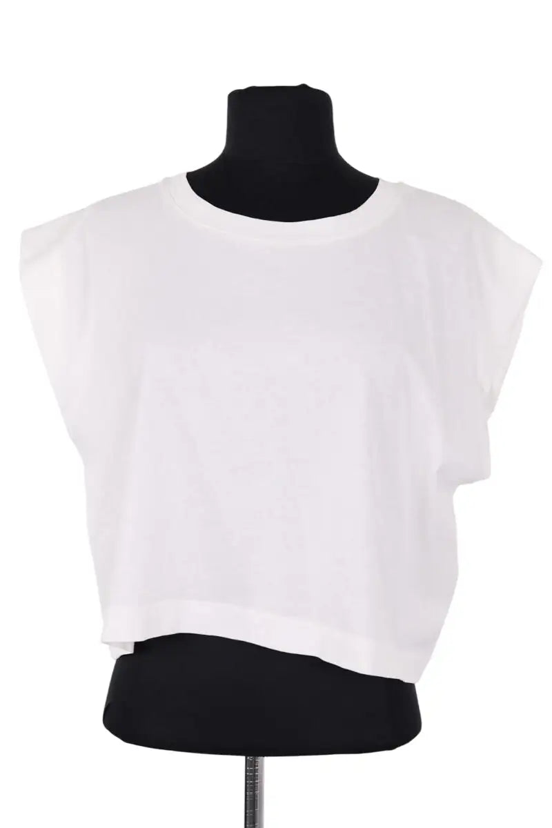 T-shirt court Vanessa Bruno Blanc en Coton, taille L - Seconde Main