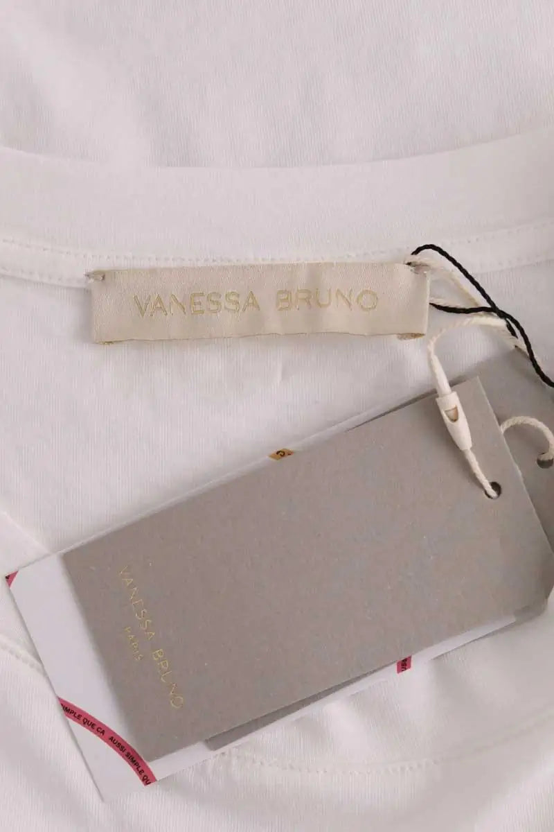 T-shirt court Vanessa Bruno Blanc en Coton
