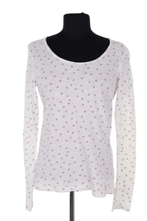 T-shirt Des Petits Hauts Blanc en Coton, taille S - Seconde Main