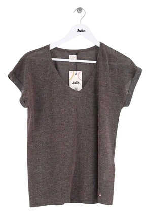 T-shirt Des Petits Hauts Gris en Coton, taille XS - Seconde Main