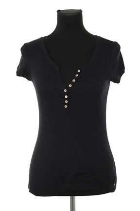 T-shirt Des Petits Hauts Hebou Noir en Coton, taille S - Seconde Main
