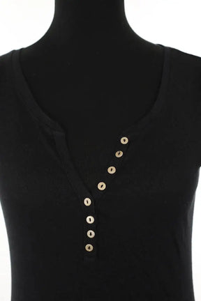 T-shirt Des Petits Hauts Hebou Noir en Coton