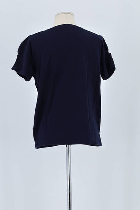 T-shirt Des Petits Hauts Marine en Coton