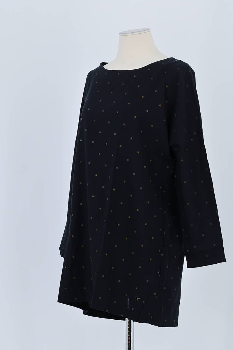 T-shirt Des Petits Hauts Noir en Coton