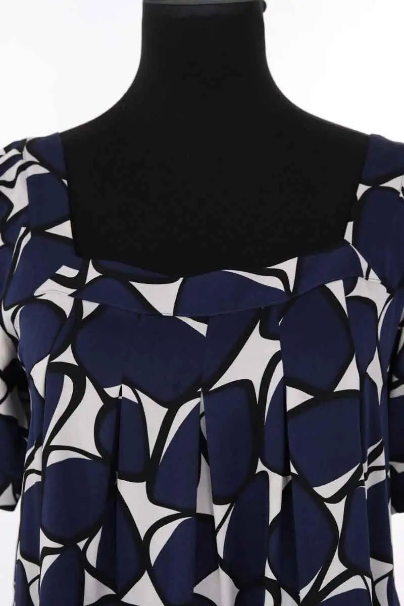T-shirt Diane Von Furstenberg Marine en Soie
