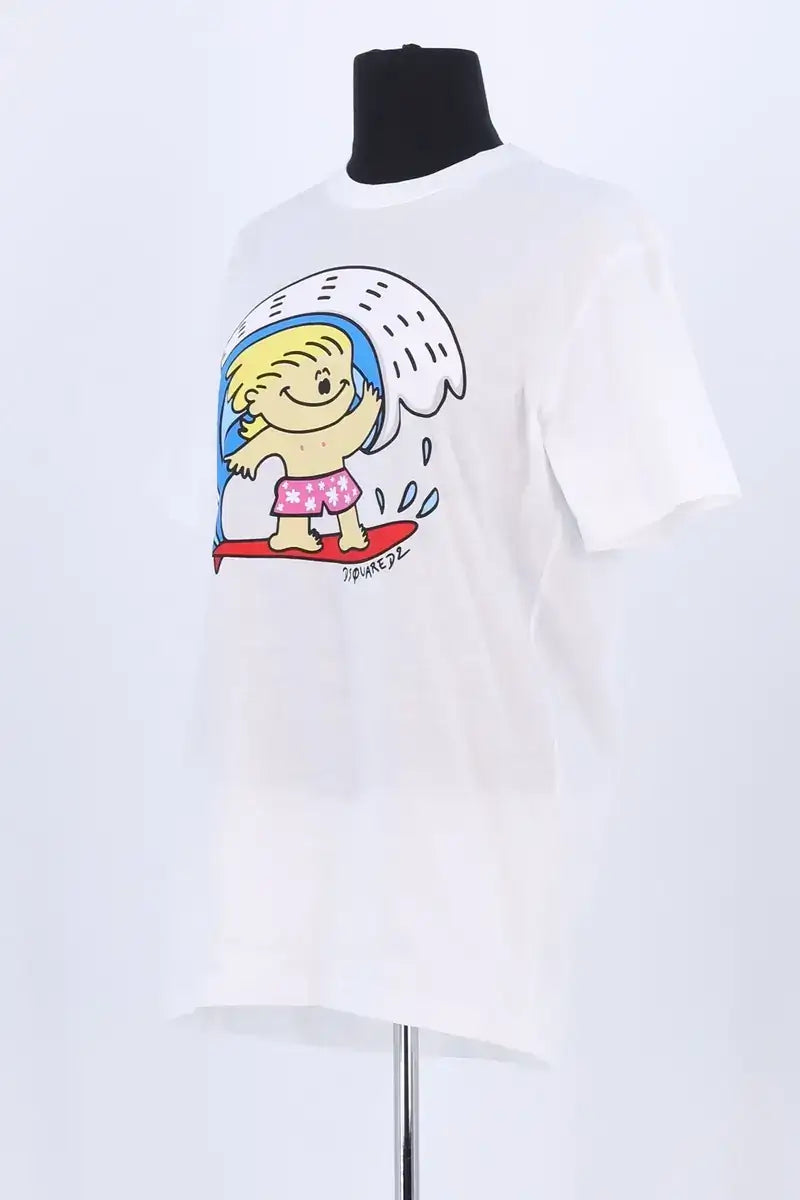 T-shirt Dsquared2 Blanc en Coton