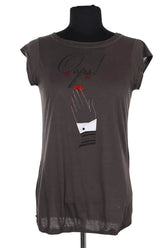 T-shirt Emporio Armani Marron en Coton, taille M - Seconde Main