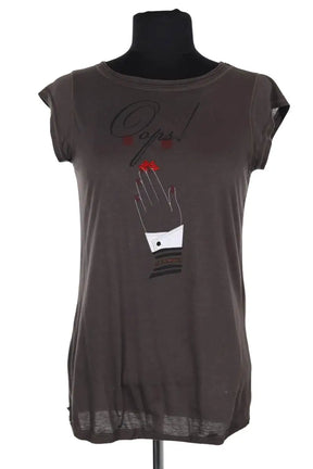 T-shirt Emporio Armani Marron en Coton, taille M - Seconde Main