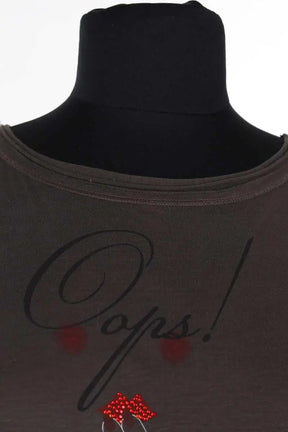 T-shirt Emporio Armani Marron en Coton