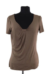 T-shirt Emporio Armani Marron en Coton, taille XXL - Seconde Main