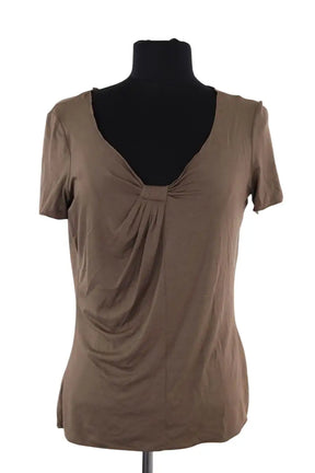 T-shirt Emporio Armani Marron en Coton, taille XXL - Seconde Main
