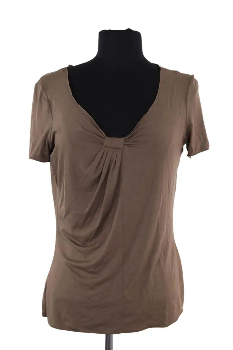 T-shirt Emporio Armani Marron en Coton, taille XXL - Seconde Main