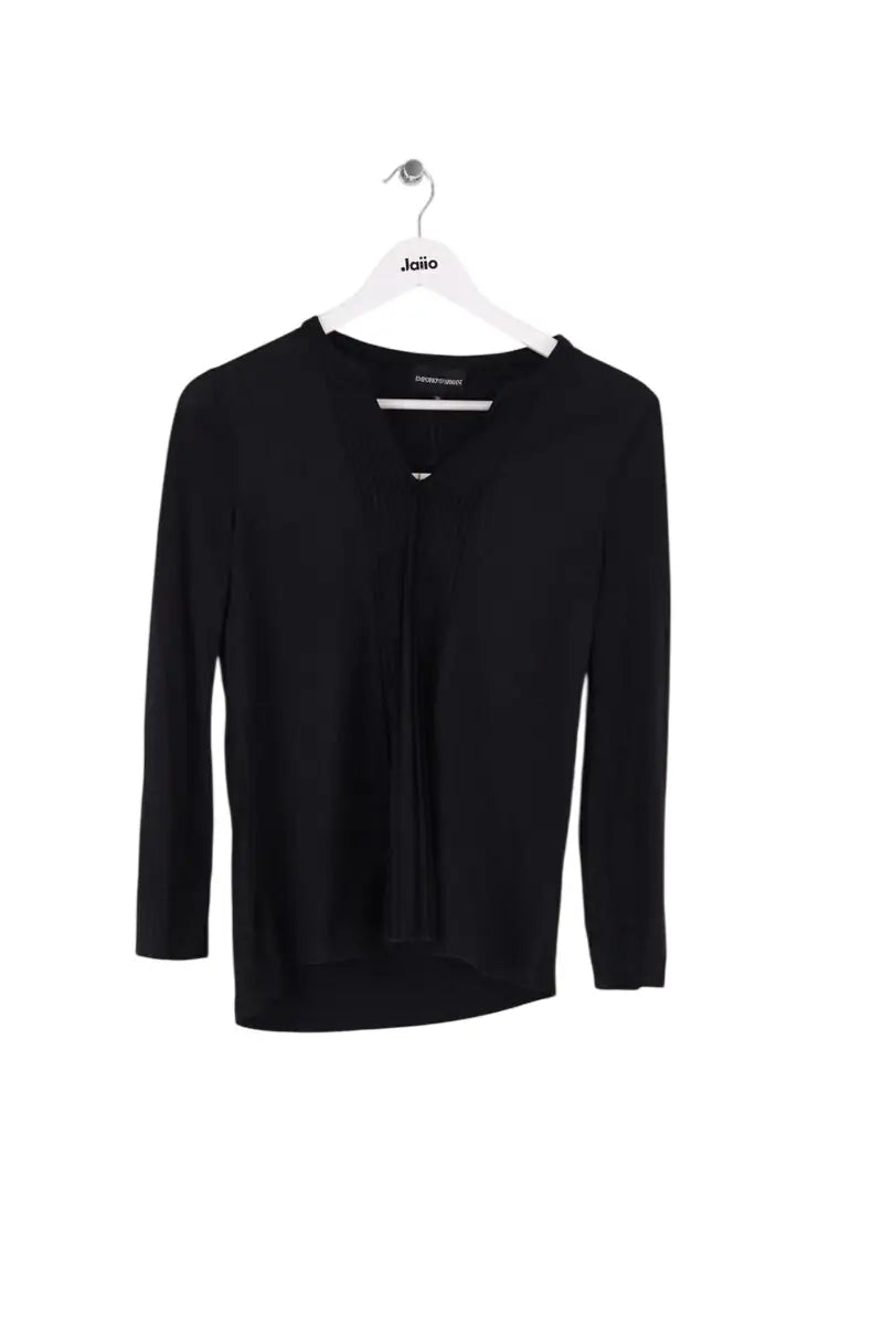 T-shirt Emporio Armani Noir en Viscose, taille M - Seconde Main