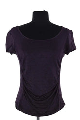 T-shirt Emporio Armani Violet en Viscose, taille XL - Seconde Main